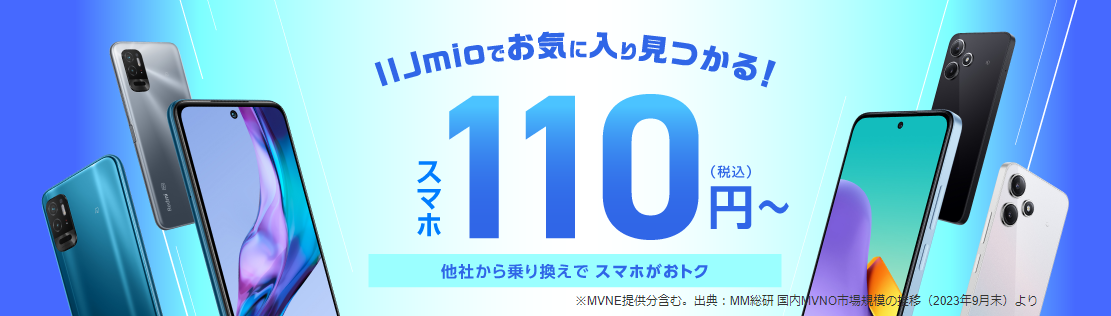 IIJmioの端末キャンペーン