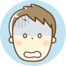 男性のショックを受けているアイコン
