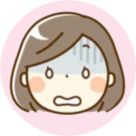 女性のショックを受けているアイコン