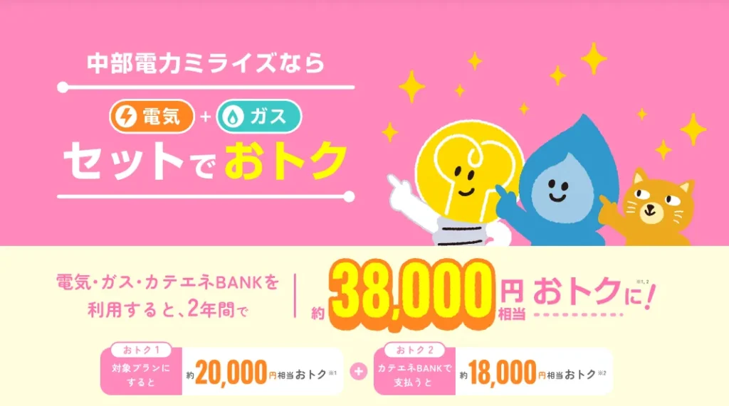 中部電力ミライズのトップ画像