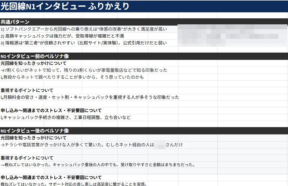 エリスグッド 光回線 N1インタビュー振り返り