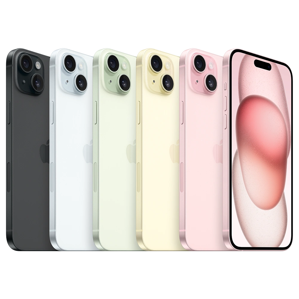 iPhone 15 Plusの全色バリエーション
