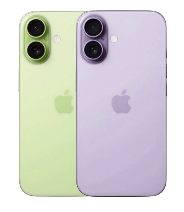 Majin BuがXに投稿したiPhone 17標準モデル新色のグリーンとパープル画