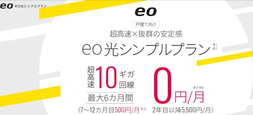 eo光 シンプルプラン キャンペーン画像
