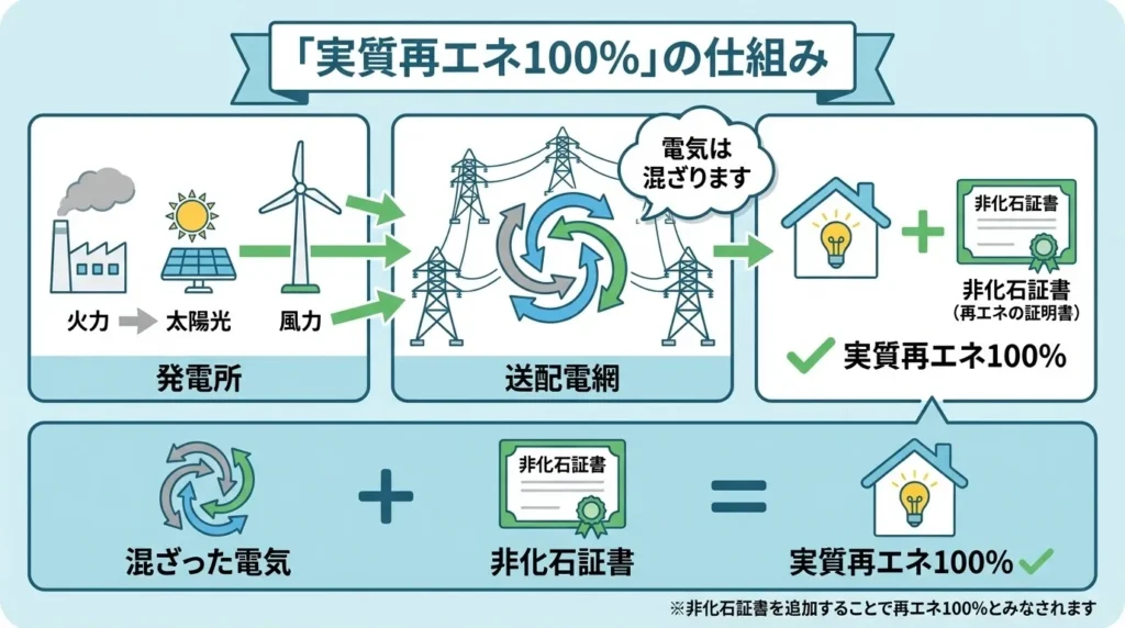 実質再生可能エネルギーの仕組み
