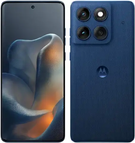 motorola edge 60のネイビーカラー本体画像（前面・背面）